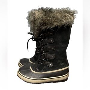 Sorel Joan of Arctic Women's Snow Winter Boots Black Size 6 Waterproof Warm